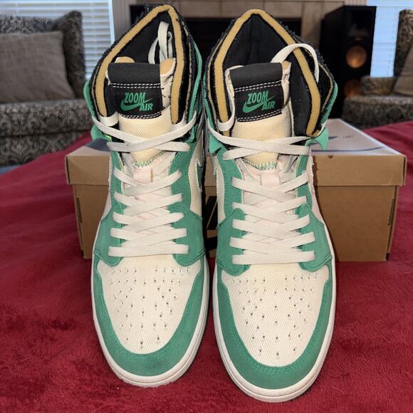 Size 12 - Jordan 1 Zoom Comfort Stadium Green OG BOX - Picture 5 of 11